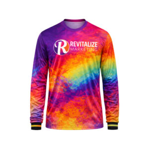 Sublimated Round Neck Long Sleeve T-shirt